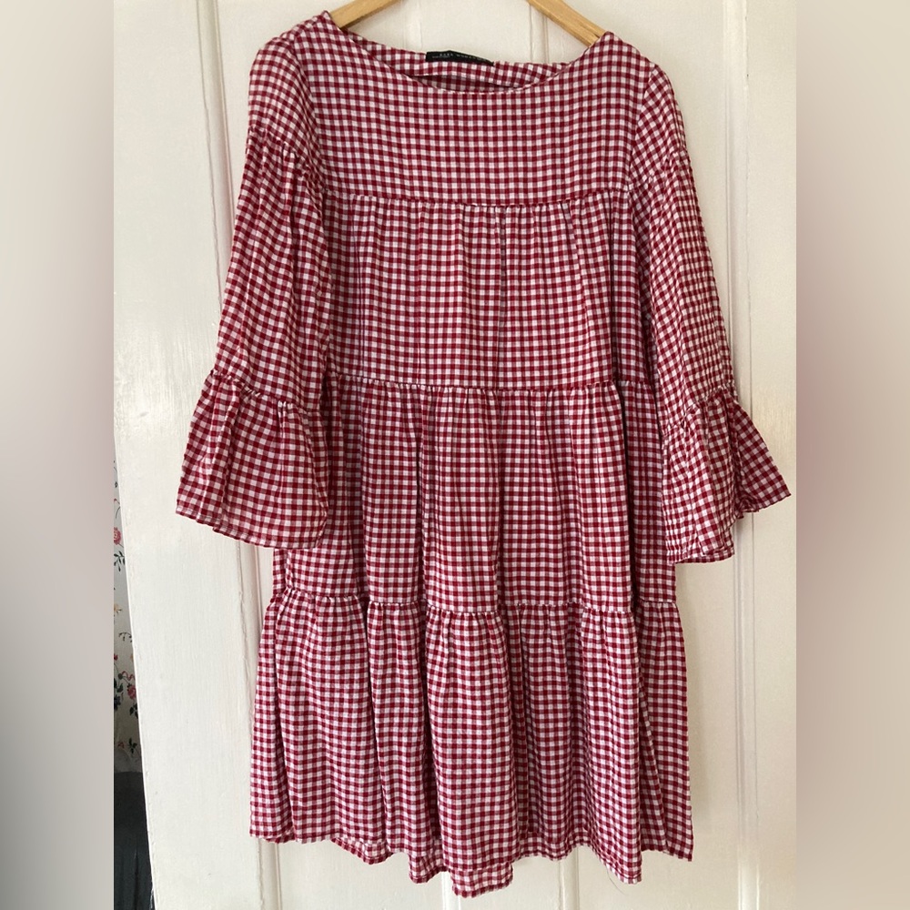 ZARA- Summer Gingham SMOCK/TUNIC/DRESS